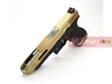 WE G34 GBB Pistol (Gold Slide,Black Frame, Silver Barrel) - MLEmart.com