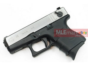 WE Metal Slide G26 GBB Pistol Full Auto Ver. (Silver) Type B - MLEmart.com