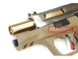 WE Metal Slide M&P Compact Semi-Auto Force GBB (Silver Slide/Gold Barrel/Tan Frame) - MLEmart.com