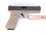 WE G17 Gen4 Rail Metal Silde GBB Pistol (BK & DE) - MLEmart.com