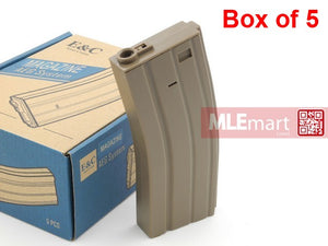 E&C 30 rds Magazine For M4 / M16 AEG (DE - Box of 5) - MLEmart.com