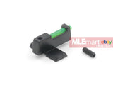 SCB Airsoft Optical Fiber Front Sight with Lock for TM Marui / KJ Works Hi-Capa Series GBB - MLEmart.com