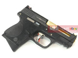 WE Metal Slide M&P Compact Semi-Auto Force GBB (Black Slide/Gold Barrel/Black Frame) - MLEmart.com