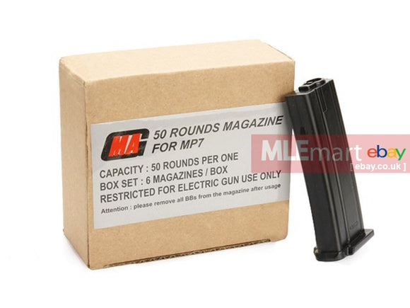 MLEmart.com - MAG 50rds Magazine for MP7 AEG (6pcs)