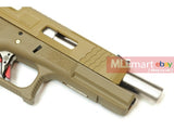 WE G35 GBB Pistol (Tan Slide, Tan Frame, Sliver Barrel) - MLEmart.com