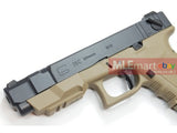 WE Metal Slide G26C Advance GBB Pistol Full Auto Ver. (TAN) - MLEmart.com