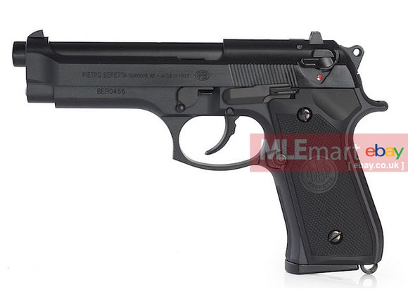 WE FULL METAL M92F GBB (Black with Markings) - MLEmart.com