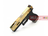 WE G18C GBB Pistol (Gold Slide,Black Frame,Silver Barrel) - MLEmart.com