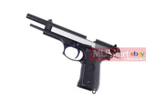 WE Metal M92F GBB Pistol w/Long barrel (2-tone slide w/ BK Grip) - MLEmart.com