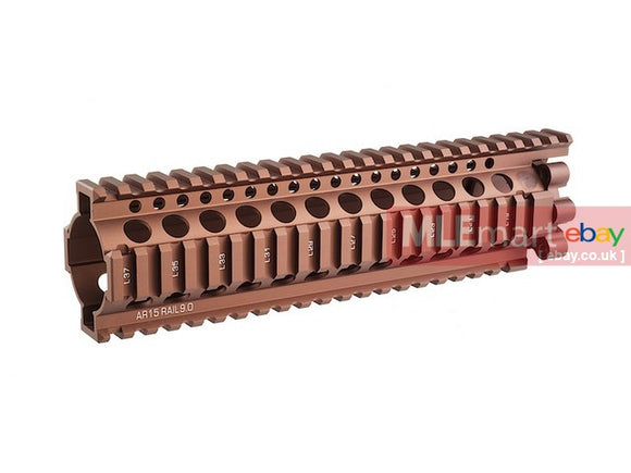 MLEmart.com - Madbull 9 Inch Daniel Defense Lite Rail Picatinny Handguard (Sand)