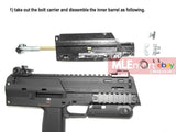 Wii Tech MP7 (T. Marui) Suppressor with  6.03 Barrel 370mm and outer barrel (US Version) - MLEmart.com