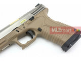 WE GP1799 GBB Pistol (Silver Slide,Tan Frame,Gold Barrel ) - MLEmart.com