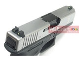 WE Metal Slide G26 GBB Pistol Full Auto Ver. (Silver) Type A - MLEmart.com