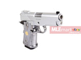 WE Baby Hi-Capa 3.8 Type 8 Full Metal GBB Pistol - Sliver - MLEmart.com