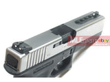 WE Metal Slide G23 Gen 4 GBB Pistol Full Auto Ver. (Silver) - MLEmart.com