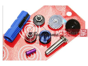 SHS AK High Torque 16:1 Gear Tune-Up Set with 7 Steel Teeth Piston (Blue) - MLEmart.com