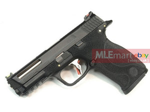 WE N&P XW40 Force Stealth Slide BIG BIRD with Silver Barrel GBB - Black - MLEmart.com