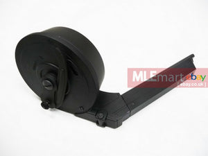 WE 50rd Drum Magazine for P08 GBB Series (Black) - MLEmart.com