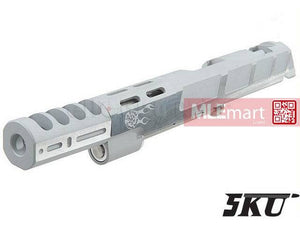 5KU CNC La Brama Series A Slide & Compensator Set for Hi-Capa 4.3 GBB (Silver) - MLEmart.com