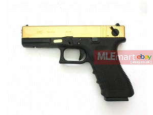 WE G18C Rail Metal Silde GBB Pistol (Gold) - MLEmart.com