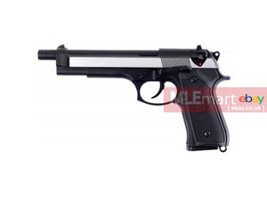 WE Metal M92F GBB Pistol w/Long barrel (2-tone slide w/ BK Grip) - MLEmart.com