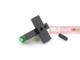 SCB Airsoft Optical Fiber Front Sight with Lock for TM Marui / KJ Works Hi-Capa Series GBB - MLEmart.com