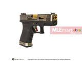 WE G19 GBB Brand War Ver (SV Slide, BK Frame with Gold Barrel) - MLEmart.com