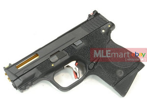 WE Metal Slide M&P Compact Semi-Auto Force GBB (Black Slide/Gold Barrel/Black Frame) - MLEmart.com