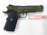 WE M.E.U. RAIL Full Metal GBB Pistol OD - MLEmart.com