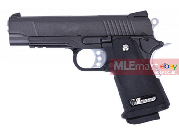 WE Metal Slide HI-CAPA 4.3 S GBB Pistol (No marking, Black) - MLEmart.com