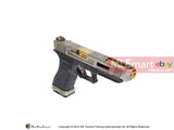 WE G35 GBB Pistol (Sliver Slide, Black Frame, Gold Barrel) - MLEmart.com