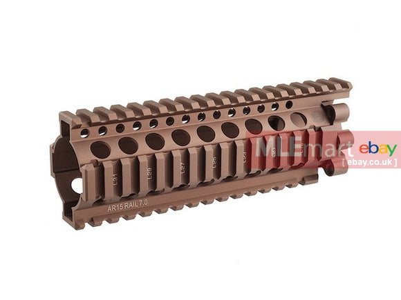 MLEmart.com - Madbull 7 Inch Daniel Defense Lite Rail Picatinny Handguard (Sand)