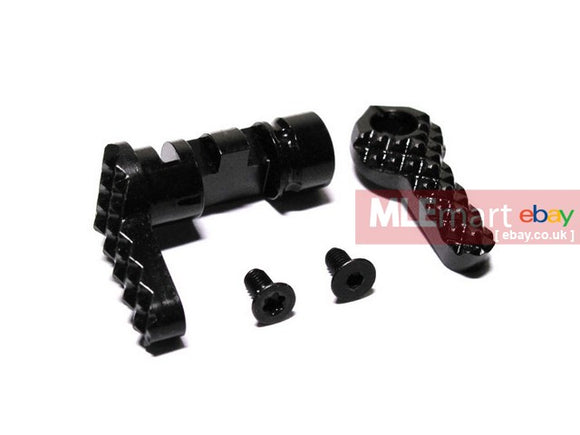 Wii Tech M4 (KSC System7 Two) CNC Hardened Steel Ambi Selector S style (L-Long, R-Long) - MLEmart.com