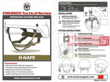 FMA MICH Helmet Retention System H-Nape (BK) TB268 - MLEmart.com