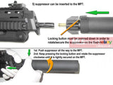 Wii Tech MP7 (T. Marui) Suppressor (ROTEX 2) and  6.03 barrel set - MLEmart.com