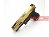 WE G17 GBB Pistol (Gold Slide, Black Frame, Silver Barrel) - MLEmart.com