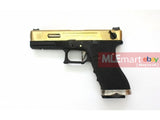 WE G18C GBB Pistol (Gold Slide,Black Frame,Silver Barrel) - MLEmart.com