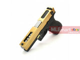 WE G18C Rail Metal Silde GBB Pistol (Gold) - MLEmart.com