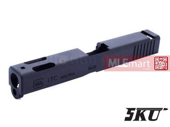 5KU CNC Aluminium Slide and Barrel Set for Marui G17 GBB (Black) - MLEmart.com