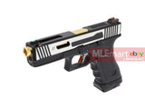 WE Two stage Slide G17 GBB Pistol (Gold Barrel , Black Frame) - MLEmart.com