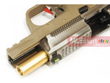 WE Metal Slide M&P Compact Semi-Auto GBB (Silver Slide/Gold Barrel/Tan Frame) - MLEmart.com