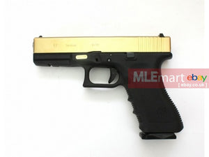 WE Metal Slide G17 GBB Pistol (Glod / Black) - MLEmart.com