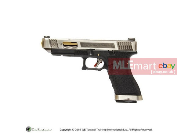 WE G34 GBB Pistol (Silver Slide,Black Frame,Gold Barrel) - MLEmart.com