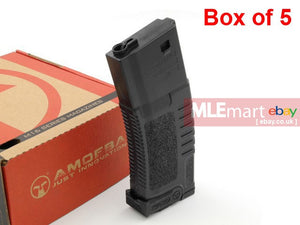 Ares Amoeba S Class Sport-line ABS 140 rds Magazines for M4/M16 AEG - Black (5 pcs / Box) - MLEmart.com