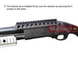 Wii Tech S. Receiver Rail for T.Marui M870 Tactical Shotgun - MLEmart.com