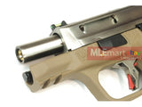 WE Metal Slide M&P Compact Semi-Auto Force GBB (Silver Slide/Silver Barrel/Tan Frame) - MLEmart.com