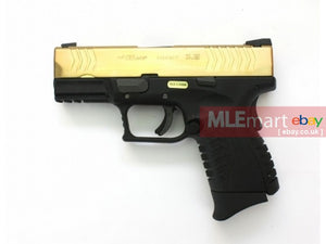 WE XDM-45ACP Compact 3.8GBB Pistol with Single magazine version (Gold) - MLEmart.com