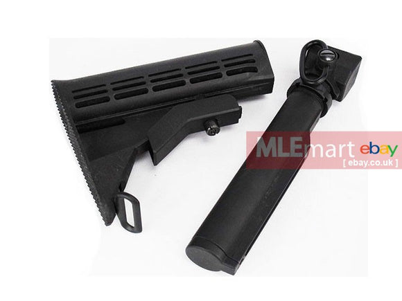 Cyma AEG M4 Style Nylon Fiber Folding Stock with Buffer Tube for AK - MLEmart.com