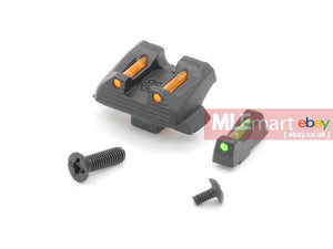 ACM Optical Fiber Front and Rear Sight for WE G17 / 18C GBB - MLEmart.com