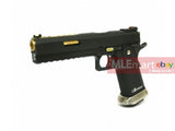 WE HI-CAPA 6 Inch IREX GBB Pistol (Black , Gold Barrel, No Marking Slide) - MLEmart.com